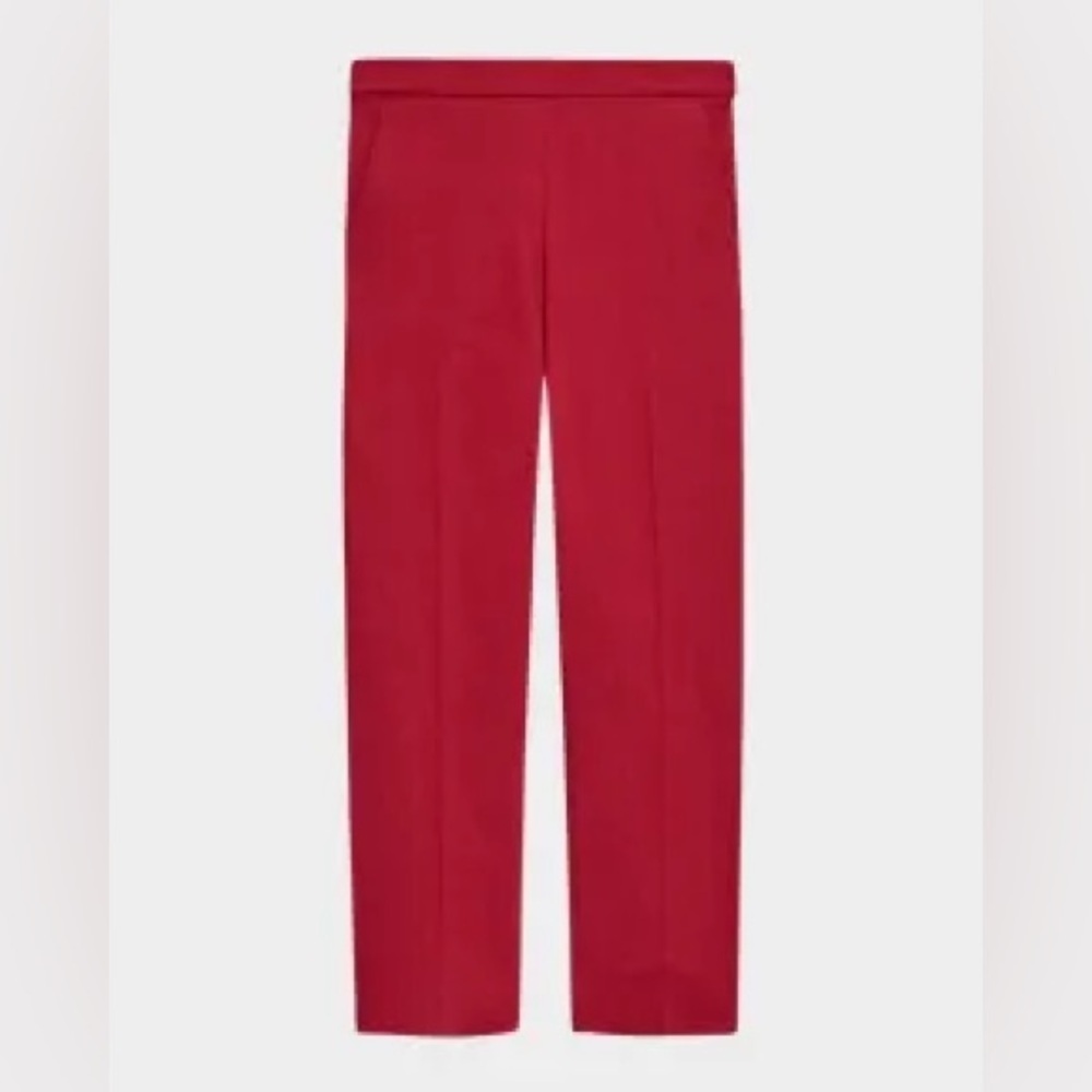 Polo Ralph Lauren Women’s Red Wool Blend Trousers Size 8